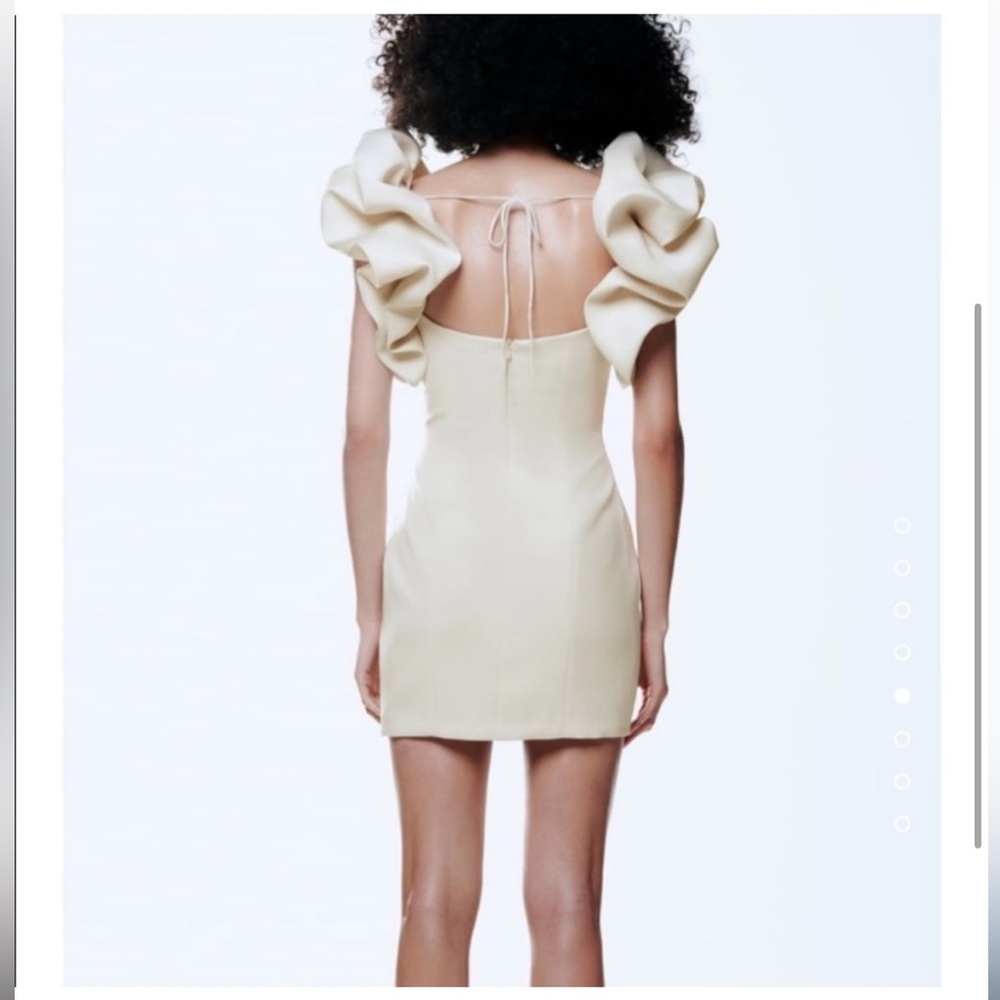 Zara bloggers favorite ruffled voluminous mini dress - Picture 12 of 16